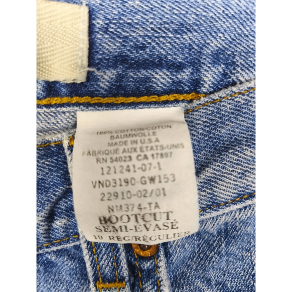 Vintage Y2K Gap Boot Cut Jeans Womens 10 R Made In USA Light Wash Denim - Picture 4 of 9
